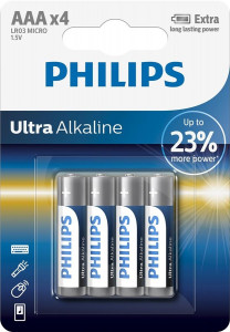  Philips Ultra Alkaline AAA BLI 4