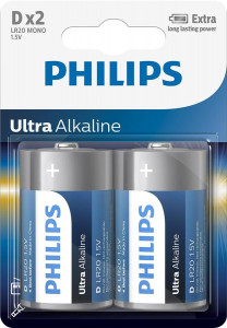  Philips Ultra Alkaline D BLI 2