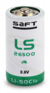   SAFT LS26500 STD, C, 3.6V, LiSOCl2