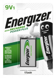  Energizer Recharge Power Plus 6F22/9V, 175mAh, LSD Ni-MH,  1