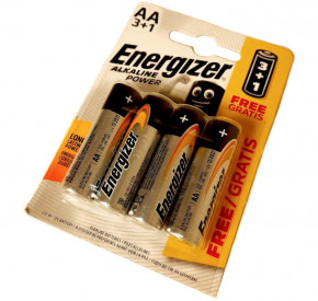  Energizer Alkaline AA LR6 4 3