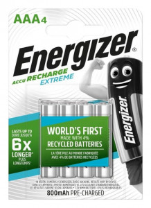  Energizer Recharge Extreme, AAA/(HR03), 800mAh, LSD Ni-MH,  4,   .