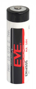    EVE ER14505 STD, AA, 3.6V, LiSOCl2