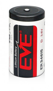   EVE ER34615 STD, D, 3.6V, LiSOCl2