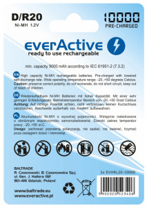  everActive D/R20 10000mAh LSD Ni-MH  2 Professional Line 3