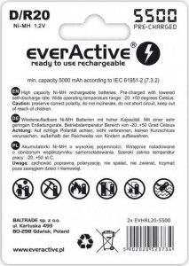  everActive 2xEVHRL20-5000, D/R20, 5000mAh, LSD Ni-MH,  2,   ., China 3