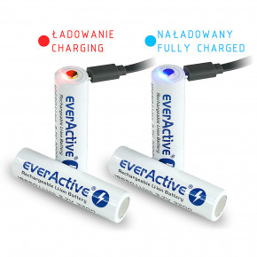  18650 - (Li-Ion) everActive 18650USB-3.7-3200, 3200mAh,   microUSB, , 7A, 4.2/3.7/2.5V      4