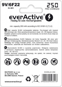  everActive 6LR61 250mAh BL 1 3