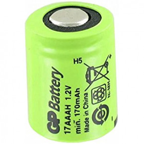   GP 17AAAH, Ni-MH 1/3AAA, 170mAh, 1.2V, 0.51A, flat top