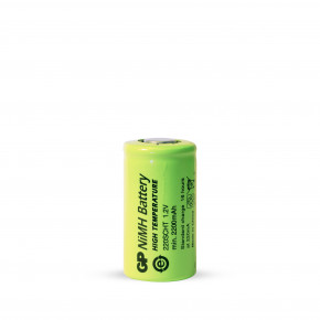   GP 220SCHT-B, Ni-MH SC, 2200mAh, 1.2V, 2.2A, flat top, high temp