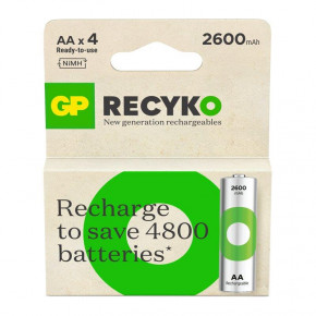  GP Recyko 2600 AA/HR06 NI-MH 2600 mAh BL 4  3