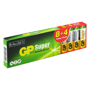   GP Super Alkaline GP15A8/4ET-2EUPB12, AA/(L)R6,  8+4, China