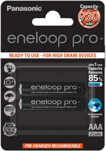  Panasonic Eneloop Pro BK-4HCDE/2BE AAA/(HR03) 930mAh LSD Ni-MH  2