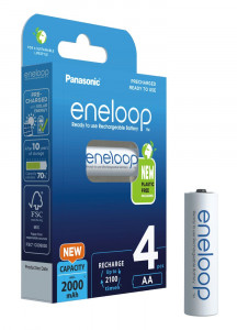  Panasonic Eneloop BK-3MCDE/4BE , AA/(HR6), 2000mAh, LSD Ni-MH, Eco Box 4 3