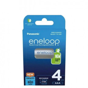 Panasonic Eneloop BK-4MCDE/4BE, AAA/(HR03), 800mAh, LSD Ni-MH, Eco Box 4 .,  4