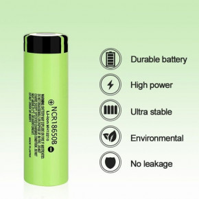  18650 Li-Ion Panasonic NCR18650B Protected, 3400mAh, 6.8A, 4.2/3.6/2.5V 4