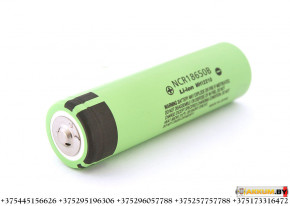  18650 Li-Ion Panasonic NCR18650B, 3400mAh, 6.8A, 4.2/3.6/2.5V, Button Top