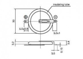    Panasonic VL3032-1F2    , 3V, 100mAh 3