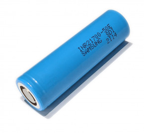   (Li-Ion) 21700 Samsung INR21700-50E 4900mAh, 10A, 4.2/3.6/2.5V