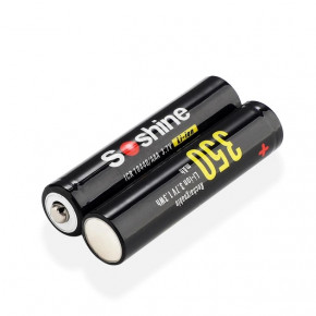  10440/AAA Li-Ion Soshine 10440-3.7-350 350mAh, 3A, 4.2/3.7/2.5V, Black 5