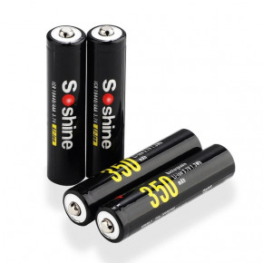  10440/AAA Li-Ion Soshine 10440-3.7-350 350mAh, 3A, 4.2/3.7/2.5V, Black 8