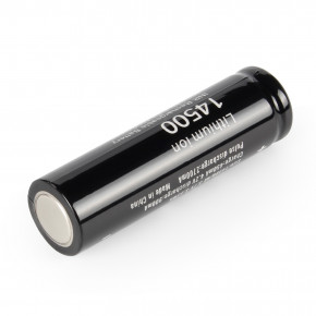  14500/AA Li-Ion Soshine 14500-3.7-900 Button Top, 900mAh, 1.8A, 4.2/3.7/2.8V, Black 4