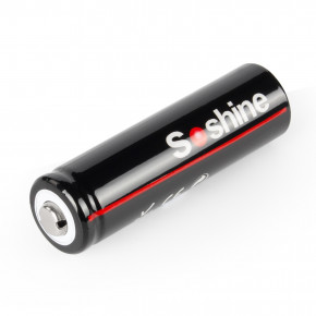  14500/AA Li-Ion Soshine 14500-3.7-900 Button Top, 900mAh, 1.8A, 4.2/3.7/2.8V, Black 5