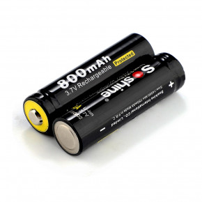  14500/AA Li-Ion Soshine 14500P-3.7-800 Protected, 800mAh, 1.5A, 4.2/3.7/2.8V, Black 5