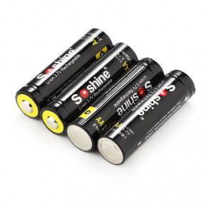  14500/AA Li-Ion Soshine 14500P-3.7-800 Protected, 800mAh, 1.5A, 4.2/3.7/2.8V, Black 8