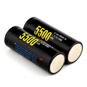  26650 - (Li-Ion) Soshine 26650USB-3.7-5500,  microUSB, 5500mAh, 5A, 4.2/3.6/2.75V 4