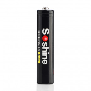  10440/AAA - (Li-Ion) Soshine 10440-3.7-350 350mAh, 3A, 4.2/3.7/2.5V, Black