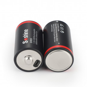  Soshine D-1.5-6000USB, D/LR20, Li-Ion 1.5V, microUSB, 6000mWh, 2.2A 7