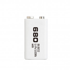  Soshine Li-7.4V-680, 6F22 (), 7.4V, 680mAh, Li-Po, White