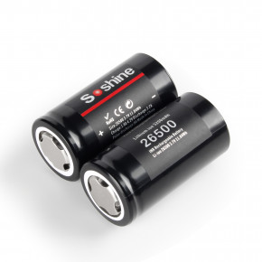  26500 Li-Ion Soshine 26500-3.7-3200, C, 3200mAh, 6.4A, 4.2/3.7/3.0V, Button Top 6