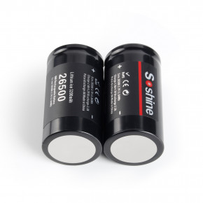  26500 Li-Ion Soshine 26500-3.7-3200, C, 3200mAh, 6.4A, 4.2/3.7/3.0V, Button Top 7