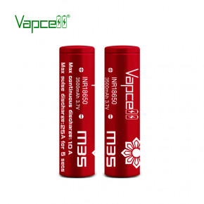  18650 - (Li-Ion) Vapcell INR18650 M35, 3500mAh, 10A, 4.2/3.6/2.5V,  3