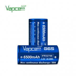  32700 -- (LiFePO4) Vapcell G65 (IFR32700), 6500mAh, 30A, 3.65/3.2/2.0V, Blue 4