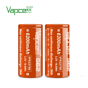  32700 LiFePO4 (LFP) Vapcell G62 (IFR32700), 6200mAh, 30A, 3.65/3.2/2.0V, Orange 4