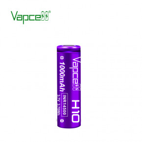  14500/AA Li-Ion Vapcell INR14500 H10, 1000mAh, 10A, 4.2/3.6/2.5V, Purple