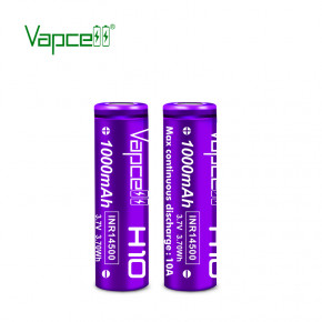  14500/AA Li-Ion Vapcell INR14500 H10, 1000mAh, 10A, 4.2/3.6/2.5V, Purple 3