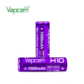  14500/AA Li-Ion Vapcell INR14500 H10, 1000mAh, 10A, 4.2/3.6/2.5V, Purple 4