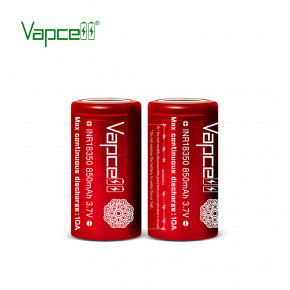  18350 Li-Ion Vapcell INR18350 850mAh, 10A, 4.2/3.6/2.5V, Red 4