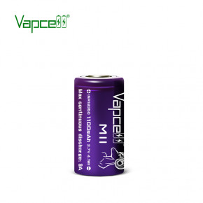  18350 Li-Ion Vapcell INR18350 M11, 1100mAh, 9A, 4.2/3.6/2.5V, Purple