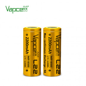  18500 Li-Ion Vapcell INR18500 K15, 1500mAh, 15A, 4.2/3.6/2.5V, Red 3