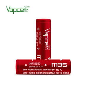  18650 Li-Ion Vapcell INR18650 M35, 3500mAh, 10A, 4.2/3.6/2.5V,  3