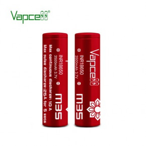  18650 Li-Ion Vapcell INR18650 M35, 3500mAh, 10A, 4.2/3.6/2.5V,  4