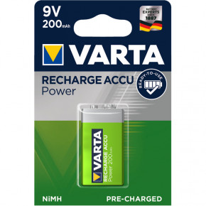  Varta Ready to Use Recharge Accu 56722, 6F22 (), 200mAh, LSD Ni-MH, 