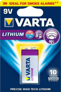   Varta Lithium 6122, 6LR61  9V, 