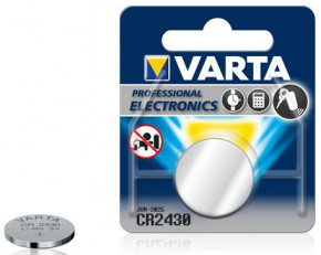   Varta CR2430 (Model 6430), 3V,  1