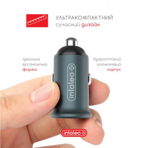    Intaleo CCGQPD250 (2USB, 3A) Grey (1283126559518) 3